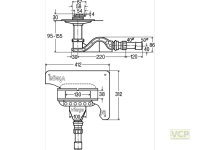 Advantix Cleviva-Duschrinnen-Grundkörper, BH 95-155,...