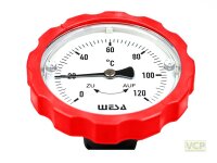 Thermometergriff rot für WESA Kugelhähne 1"