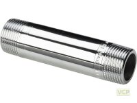 Langnippel Rotguss chrom 1/2" x 80mm