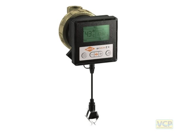 WITA® Zirkulationspumpe go.future Z+, L=80 mm, DN 15, ½" IG, 1 m (H), 230V 50