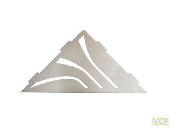 Blanke ECKBERT KASKA, Edelstahl, natur, gebürstet, 283mmx140mm