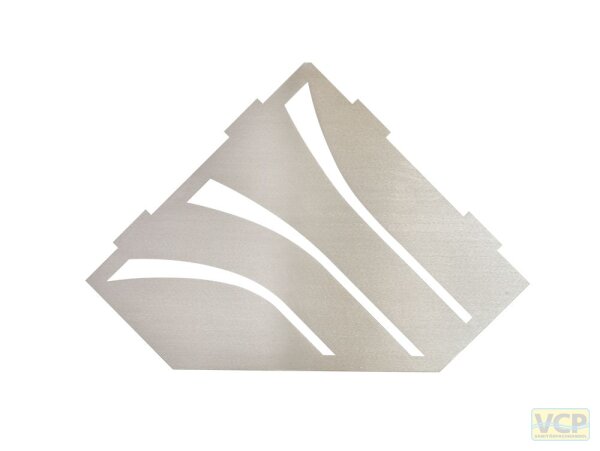 Blanke ECKBERT XL KASKA, Edelstahl, natur, gebürstet, 283mmx196mm