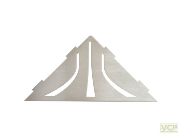 Blanke ECKBERT QUELL, Edelstahl, natur, gebürstet, 283mmx140mm