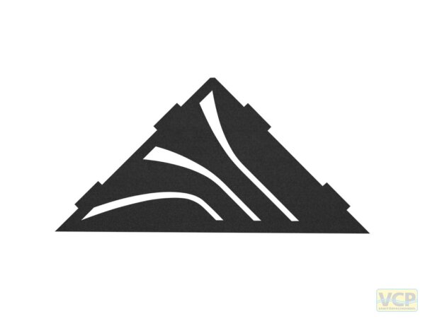 Blanke ECKBERT KASKA, Edelstahl, schwarz matt, beschichtet, 283mmx140mm