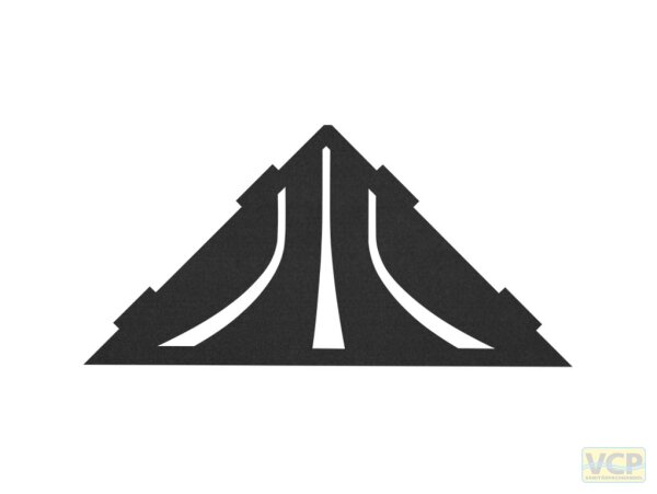 Blanke ECKBERT QUELL, Edelstahl, schwarz matt, beschichtet, 283mmx140mm