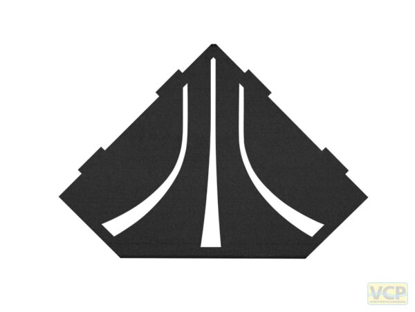 Blanke ECKBERT XL QUELL, Edelstahl, schwarz matt, beschichtet, 283mmx196mm