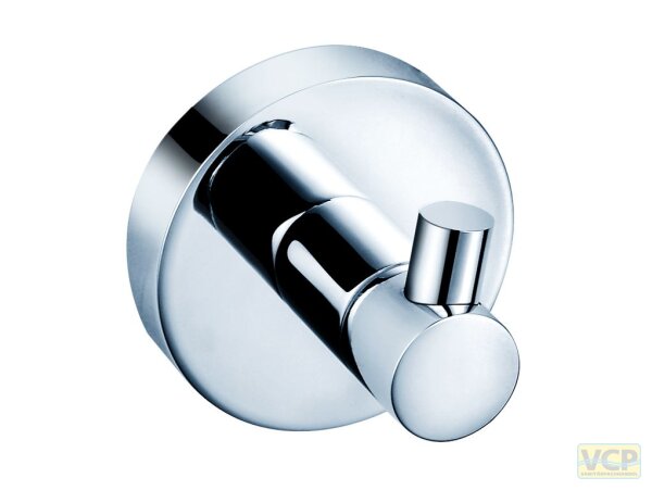 Handtuchhaken Serie gamma_300 mit Wandbefestigung, in chrom