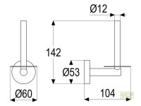 Reservepapierhalter Serie gamma_300 mit Auflegescheibe...