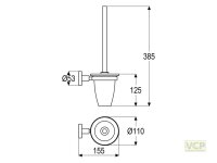 WC-Bürstengarnitur Serie gamma_300 mit Wandhalter,...