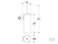 WC-Bürstengarnitur Metall Serie gamma_300 für...