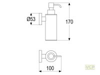 Seifenspender Serie gamma_300 mit Seifenbehälter,...
