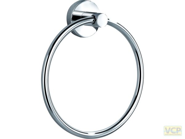Handtuchring Serie gamma_300 mit Wandbefestigung, beweglich, in chrom