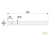 Handtuchhalter zweiarmig Serie gamma_300 mit...