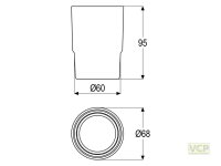 Glas Serie gamma_300 ohne Halter, in satiniert