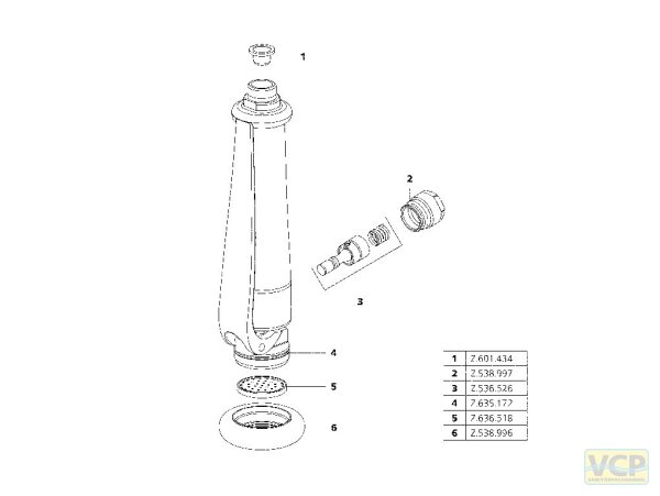 KWC Gastro Geschirrbrause 1/2" graphitgrau, Kopf schwenkbar 45°
