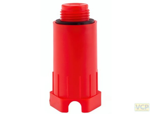 Baustopfen zur Druckleckprüfung 1/2" rot KP021
