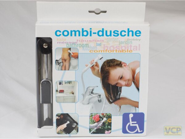 Combi-Dusche chrom mit automatischem Umsteller 1/2" M22/24x1 max 40°C