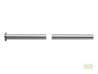 Kupferrohr 10mm x 1.000 mm verchromt mit 1/2"...