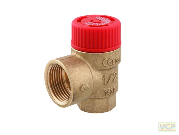 AFRISO Membransicherheitsventil für Heizungsanlagen 1/2" 3 bar