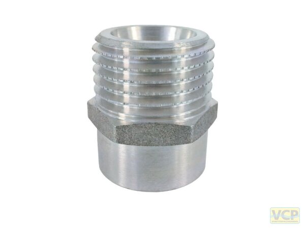 Reduzierstück Ig flachdichtend Messing chrom 3/4" Ag x 1/2" Ig