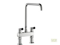 Delabie Zweigriffmischer für Zweiloch-Standmontage -...