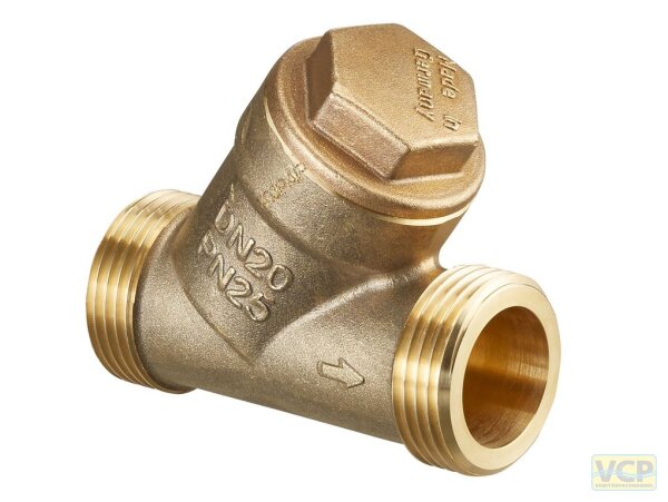 Schmutzfänger mit 1" Ag, DN 20 PN 25, Maschenweite 250 µm