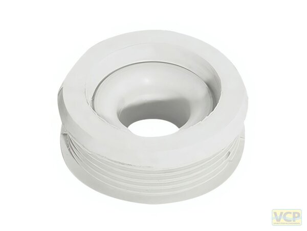 Euro-Dubletta-WC-Verbinder, weiss, D 55, für Spülrohr  28-32 und  38-45 mm