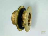 Messing Regentonnen-Durchführung AG G1/2" x...