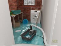 SANISUB Steel 50 A & Notfallset Schmutzwasser-Tauchpumpe