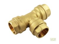 Isiflo Messing T-Verbindungsstück Typ 125, 3 x 20mm