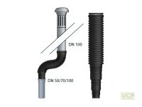 OHA-Flex-Anschlussschlauch DN 100, für DN 50/70/100,...
