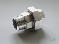 Rohrverschraubung Edelstahl 3/4" Ig x Ag konisch...