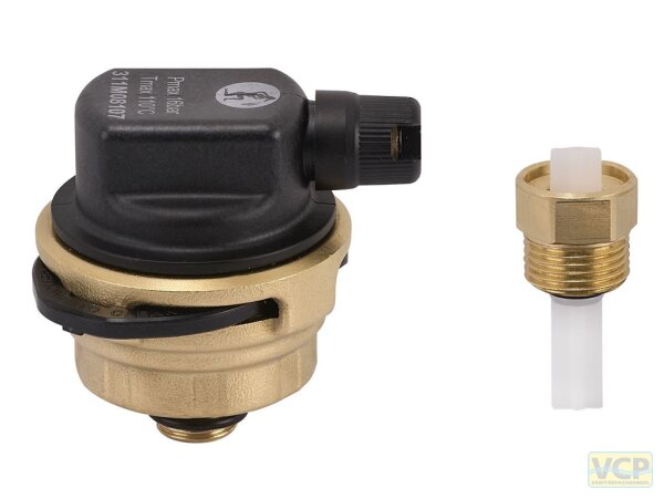 Giacomini automatischer Entlüfter kompakt R88EI 3/8" mit integriertem Filter, sep. RV