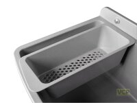 Abtropffläche für Waschtrog MAXIMUS granit grau