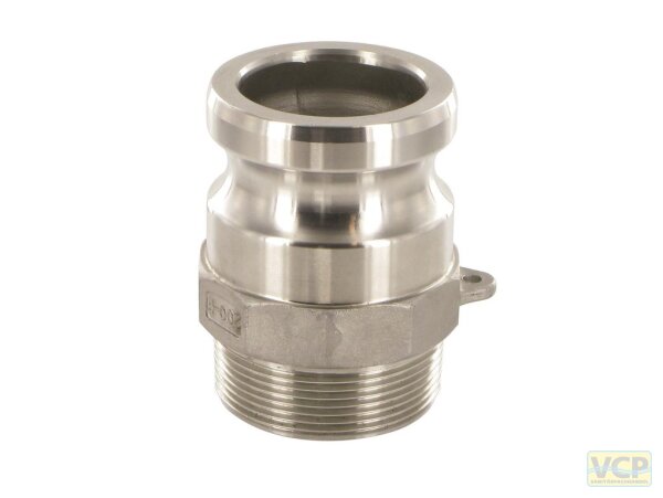 Kamlok-Schnellstecker Type F R 3/4" Ag Edelstahl (1.4401) nach MIL-A-A-59326A