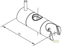 Damixa Rep-Set Gleiter, Fuer 19Mm D Stahl (Pvd)