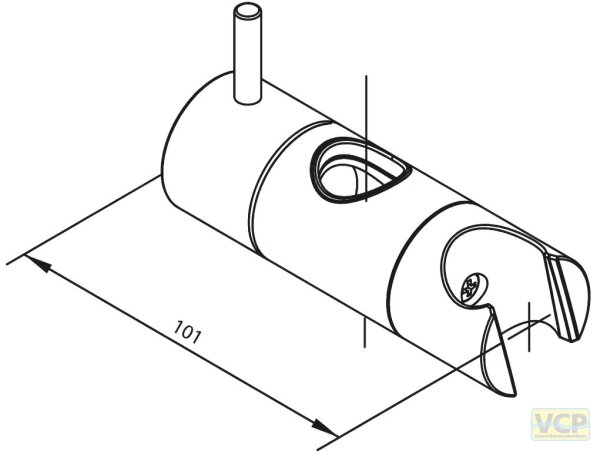Damixa Rep-Set Gleiter, Fuer 19Mm D Graphitgrau Pvd