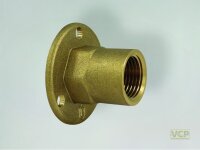 Messing Wandscheibe 1/2" Ig x Ig, MS blank,...