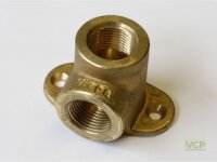 Wandscheibe Messing blank 3/8" Ig x Ig