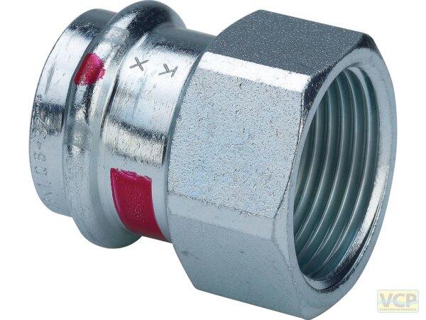 Viega Übergangsstück mit SC Prestabo 1112 in 35mm x Rp3/4" Stahl verzinkt