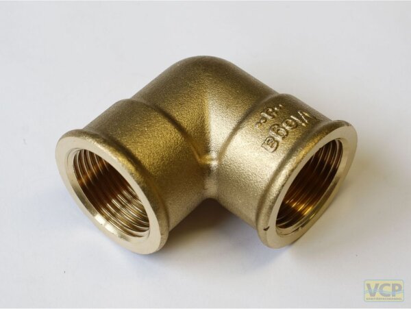 Winkel Messing blank 90° 1/4" Ig