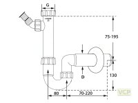 Kugelverschluss-Siphon 5/4" & 6/4" DN50 mit...