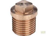 Stopfen Rotguss blank 1"