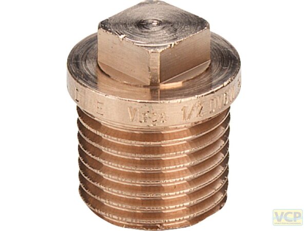 Stopfen Rotguss blank 3/8"