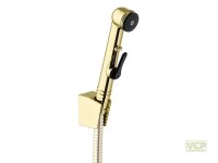 SELBSTSCHLIEßENDE HANDBRAUSE, MIT HALTER EDELMESSING