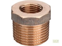 Reduzierstück Rotguss blank 2" x 1/2"