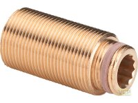 Verlängerung für Wanddurchführung Rotguss...