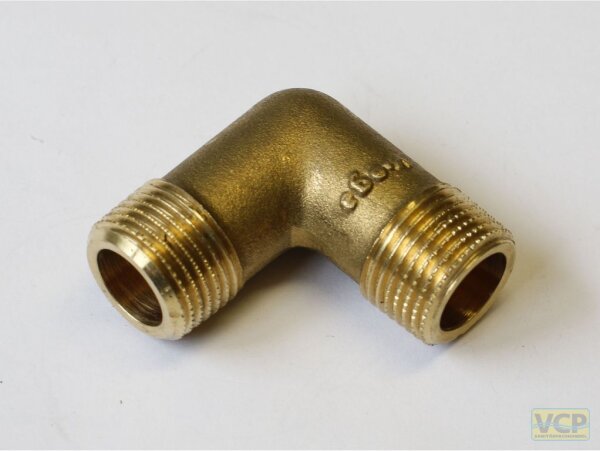 Winkel Messing blank 90° 3/8" x 3/8" Ag x Ag