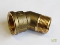 Winkel Messing blank 45° 3/4" x 3/4" Ig x Ag