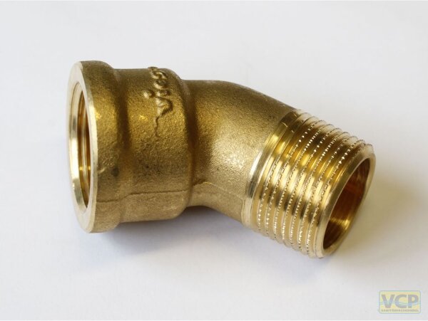 Winkel Messing blank 45° 3/8" x 3/8" Ig x Ag